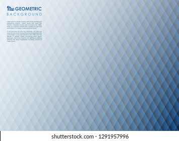Abstract square stripe line blue geometric background, vector eps10