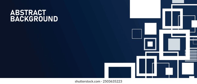 Plantilla de fondo de Anuncio de Web de estilo cuadrado Abstractas