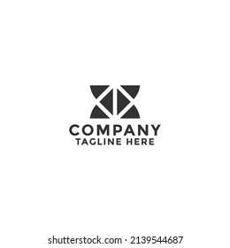 Resumen del diseño del logotipo del símbolo cuadrado