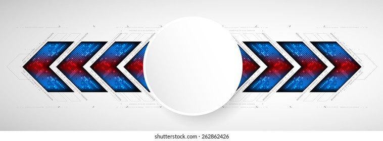 Abstract square technology background. Vector