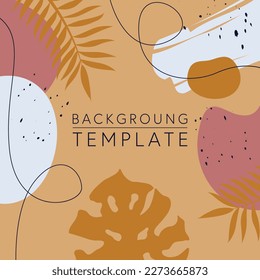 Abstract square templates with geometric shapes. Good for social media posts, mobile apps, banner designs, online promotions and adverts. Abstract vector background.