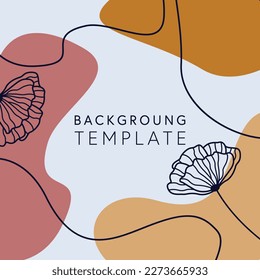 Abstract square templates with geometric shapes. Good for social media posts, mobile apps, banner designs, online promotions and adverts. Abstract vector background.