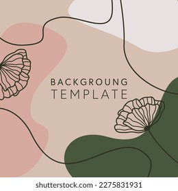 Abstract square templates with geometric shapes. Good for social media posts, mobile apps, banner designs, online promotions and adverts. Abstract vector background.
