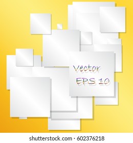 Abstract square text box composition vector.