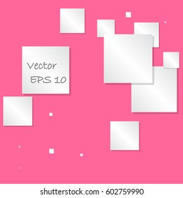 Abstract square text box composition vector.