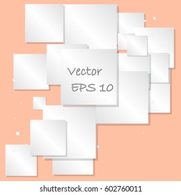 Abstract square text box composition vector.