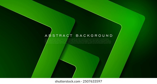 Abstract square theme arrows overlap background with dark green and dark blue shapes pattern for graphics design. Eps10 vector
