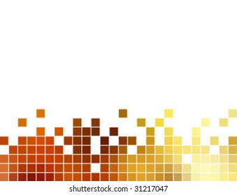 abstract square tiled block mosaic background, vector illustration