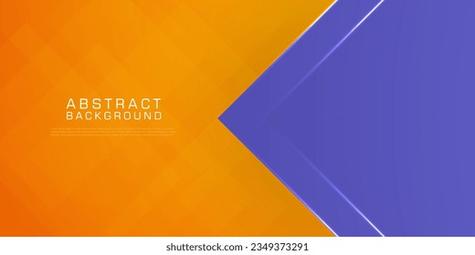 Abstract square and triangle background for card graphics design. Orange and purple background elements. Eps10 vector
