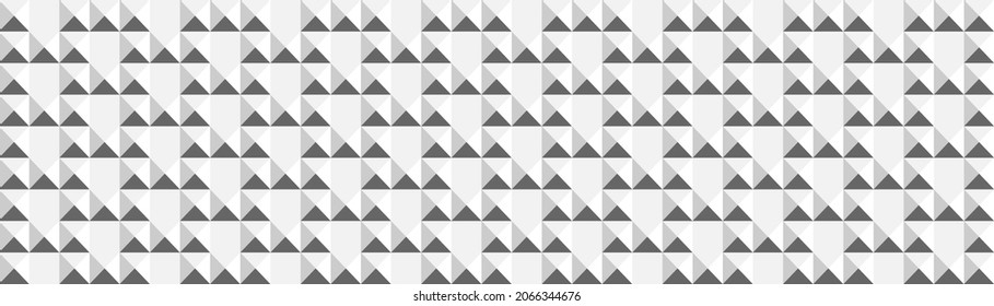 Abstract square and triangles white  pattern background. Modern vector gray texture.