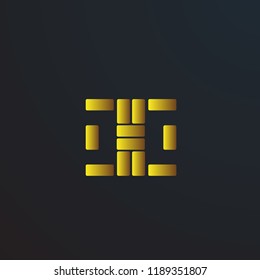 abstract square, vector logo, symbol, sign, or mark design illustration, logo with philosopy mean energy grow dream creative elegance spirit