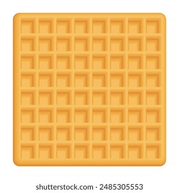 Abstract square waffle pattern isolated graphic illustration. 