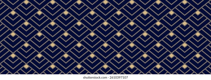 Abstract square wave graphic. Japanese seamless pattern background. Geometric and ornamental design vector.