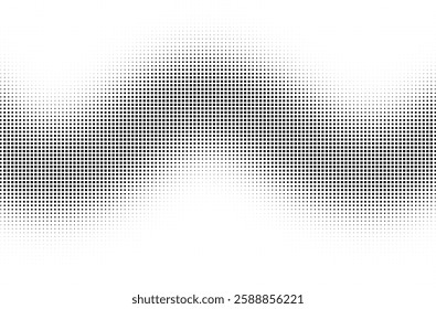Abstract square wavy halftone texture background design