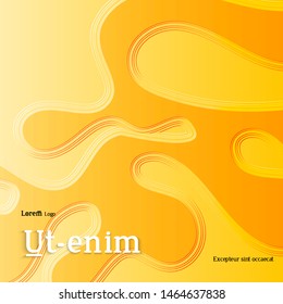Abstract square web templates with wavy embossed gradient shapes on gradient background. Social media web banner or landing page. Fluid lighting effect with smooth liquid colors.