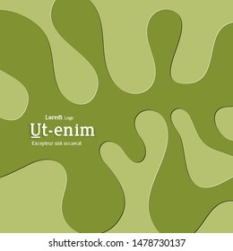 Abstract square web templates with wavy embossed gradient shapes on gradient background. Social media web banner or landing page. Fluid lighting effect with smooth liquid colors.