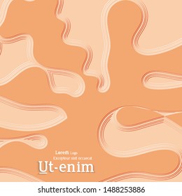 Abstract square web templates with wavy embossed gradient shapes on gradient background. Social media web banner or landing page. Fluid lighting effect with smooth liquid colors.