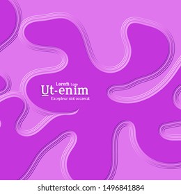 Abstract square web templates with wavy embossed gradient shapes on gradient background. Social media web banner or landing page. Fluid lighting effect with smooth liquid colors.