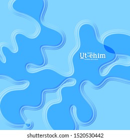 Abstract square web templates with wavy embossed gradient shapes on gradient background. Social media web banner or landing page. Fluid lighting effect with smooth liquid colors.