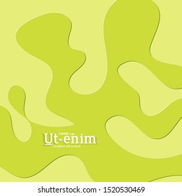 Abstract square web templates with wavy embossed gradient shapes on gradient background. Social media web banner or landing page. Fluid lighting effect with smooth liquid colors.