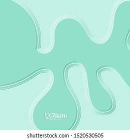 Abstract square web templates with wavy embossed gradient shapes on gradient background. Social media web banner or landing page. Fluid lighting effect with smooth liquid colors.