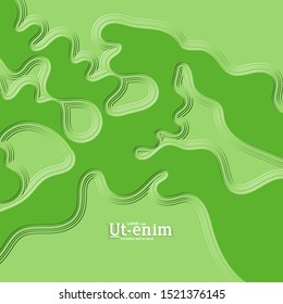 Abstract square web templates with wavy embossed gradient shapes on gradient background. Social media web banner or landing page. Fluid lighting effect with smooth liquid colors.