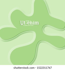 Abstract square web templates with wavy embossed gradient shapes on gradient background. Social media web banner or landing page. Fluid lighting effect with smooth liquid colors.