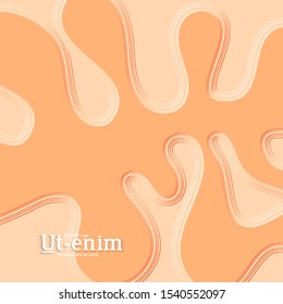 Abstract square web templates with wavy embossed gradient shapes on gradient background. Social media web banner or landing page. Fluid lighting effect with smooth liquid colors.
