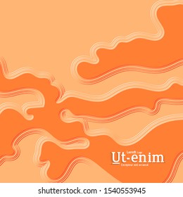 Abstract square web templates with wavy embossed gradient shapes on gradient background. Social media web banner or landing page. Fluid lighting effect with smooth liquid colors.