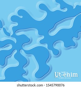 Abstract square web templates with wavy embossed gradient shapes on gradient background. Social media web banner or landing page. Fluid lighting effect with smooth liquid colors.