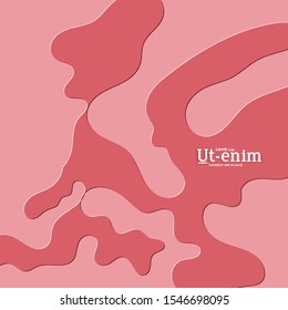 Abstract square web templates with wavy embossed gradient shapes on gradient background. Social media web banner or landing page. Fluid lighting effect with smooth liquid colors.