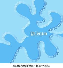 Abstract square web templates with wavy embossed gradient shapes on gradient background. Social media web banner or landing page. Fluid lighting effect with smooth liquid colors.