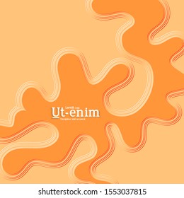 Abstract square web templates with wavy embossed gradient shapes on gradient background. Social media web banner or landing page. Fluid lighting effect with smooth liquid colors.