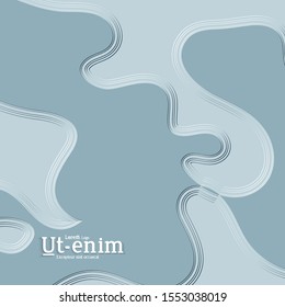 Abstract square web templates with wavy embossed gradient shapes on gradient background. Social media web banner or landing page. Fluid lighting effect with smooth liquid colors.