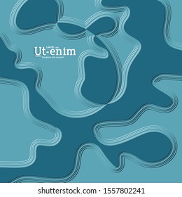 Abstract square web templates with wavy embossed gradient shapes on gradient background. Social media web banner or landing page. Fluid lighting effect with smooth liquid colors.