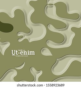 Abstract square web templates with wavy embossed gradient shapes on gradient background. Social media web banner or landing page. Fluid lighting effect with smooth liquid colors.