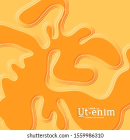 Abstract square web templates with wavy embossed gradient shapes on gradient background. Social media web banner or landing page. Fluid lighting effect with smooth liquid colors.