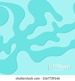 Abstract square web templates with wavy embossed gradient shapes on gradient background. Social media web banner or landing page. Fluid lighting effect with smooth liquid colors.