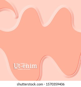 Abstract square web templates with wavy embossed gradient shapes on gradient background. Social media web banner or landing page. Fluid lighting effect with smooth liquid colors.