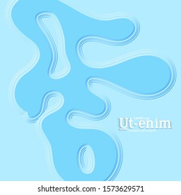 Abstract square web templates with wavy embossed gradient shapes on gradient background. Social media web banner or landing page. Fluid lighting effect with smooth liquid colors.