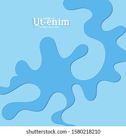 Abstract square web templates with wavy embossed gradient shapes on gradient background. Social media web banner or landing page. Fluid lighting effect with smooth liquid colors.