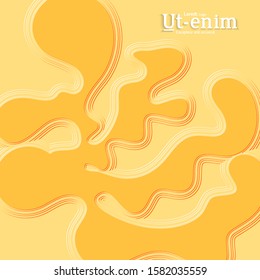 Abstract square web templates with wavy embossed gradient shapes on gradient background. Social media web banner or landing page. Fluid lighting effect with smooth liquid colors.