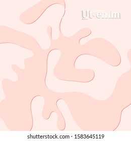 Abstract square web templates with wavy embossed gradient shapes on gradient background. Social media web banner or landing page. Fluid lighting effect with smooth liquid colors.
