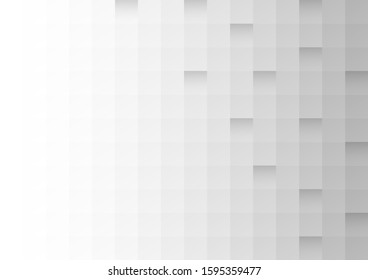 Abstract square white and gray color background.