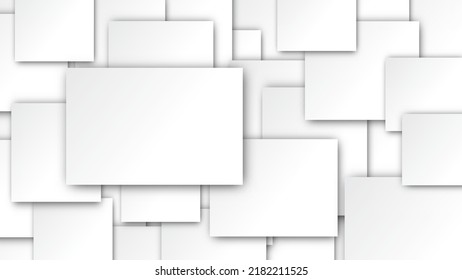 abstract square white paper background blank for text