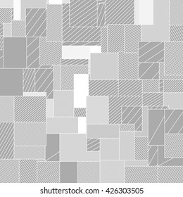 Abstract squared background from striped shapes