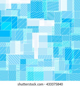 Abstract squared background from striped shapes
