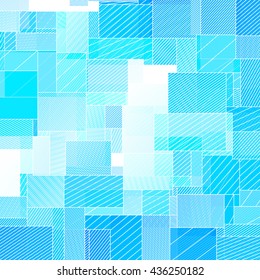 Abstract squared background from striped shapes