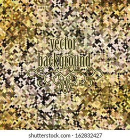 Abstract squared textured background in yellow and brown colours