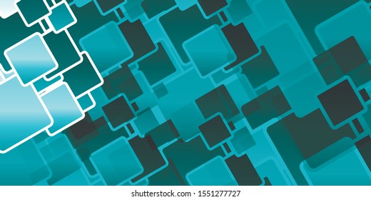 abstract squares background with blue color vector